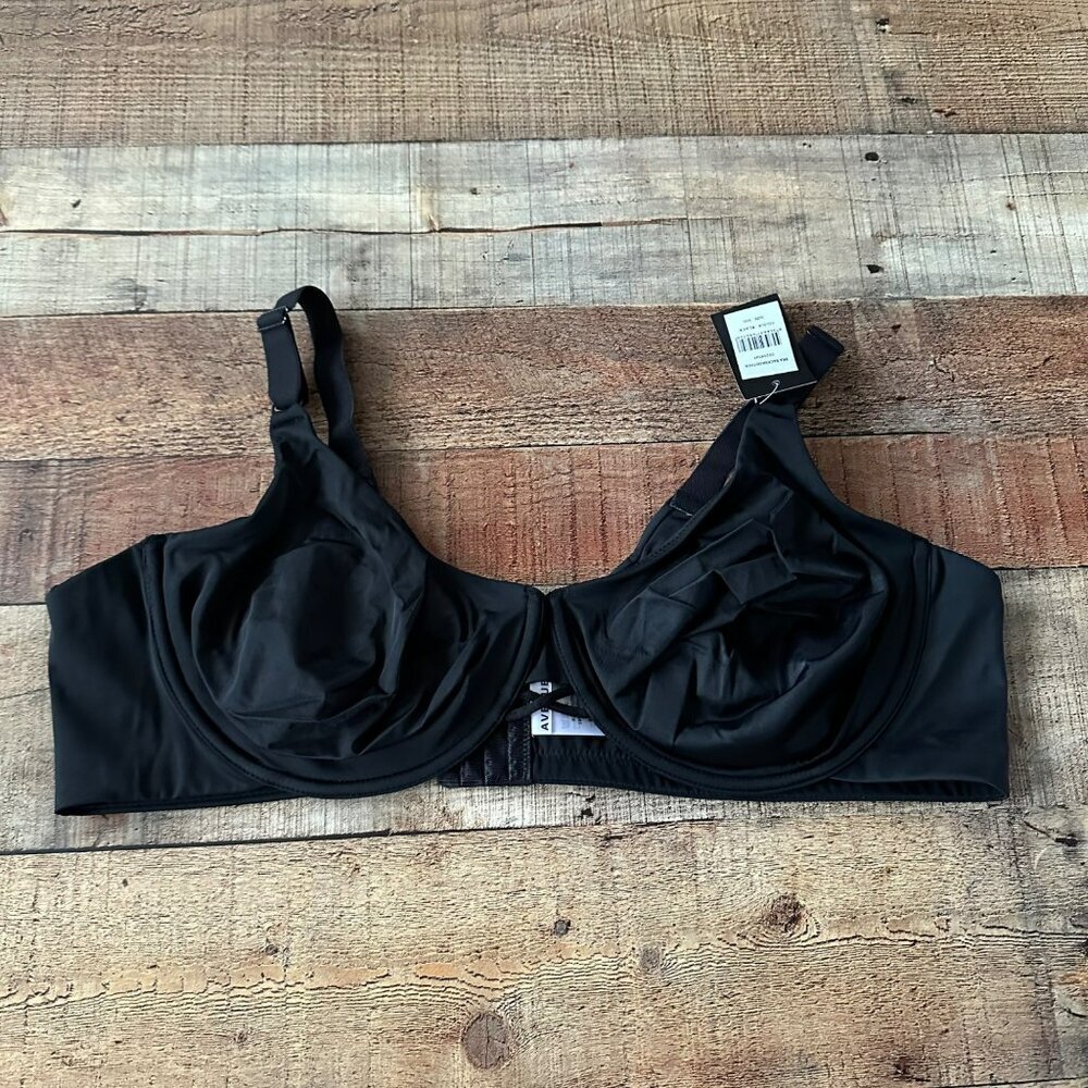 Avenue bra backsmoother wired clasp back in black 50C
